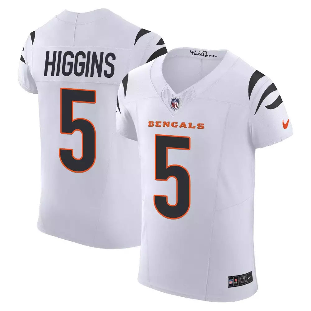 Tee Higgins Cincinnati Bengals White Men's Vapor Elite Jersey | All Stitched | Game Day Outfit | For Men, Women & Youth