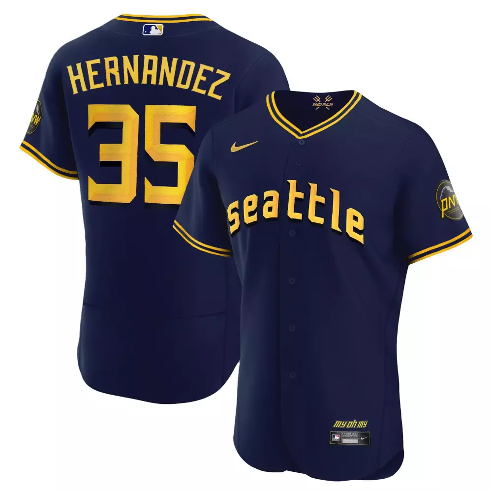 Teoscar Hernandez Flex Navy Men's City Connect Jersey | Stitched Fan Gear for Men, Women & Youth | Unique Design