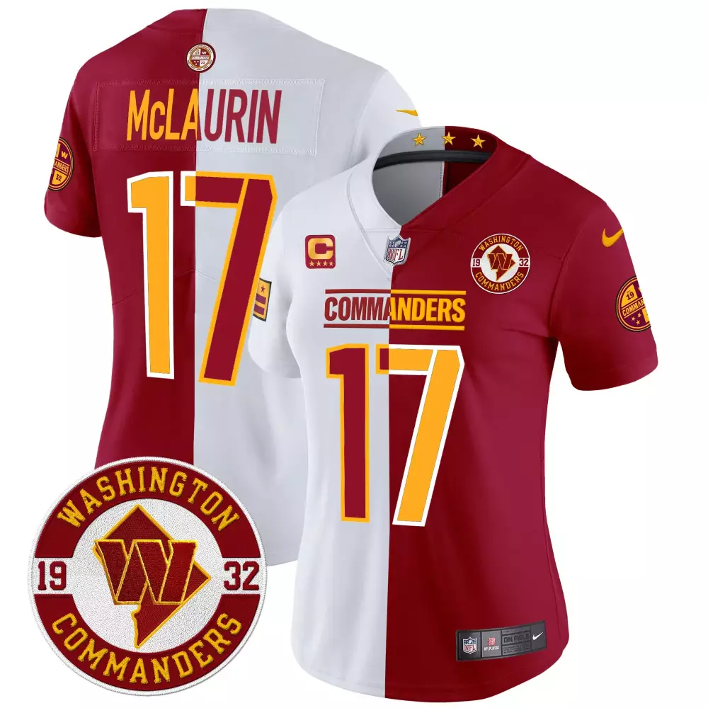 Terry McLaurin Half Burgundy Women's Jersey | Vapor Limited Edition | Washington Commanders Fan Gear | For Men, Women & Youth