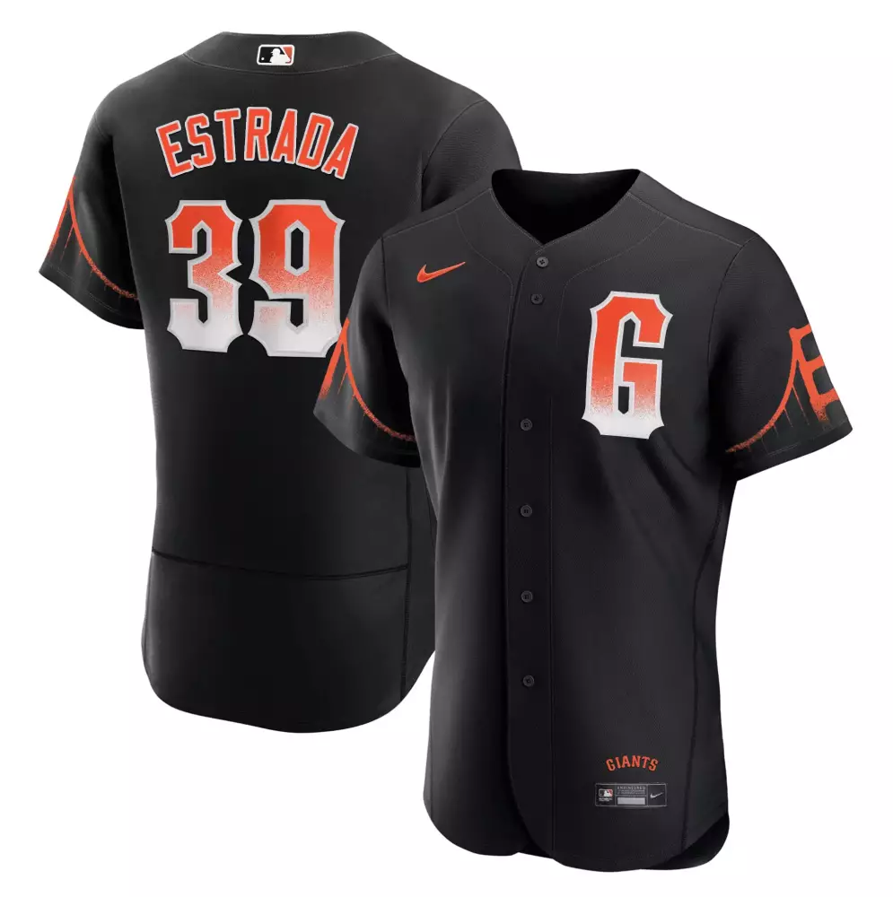 Thairo Estrada Black San Francisco Giants 2023 City Connect Jersey | Stitched Style | For Men, Women & Youth