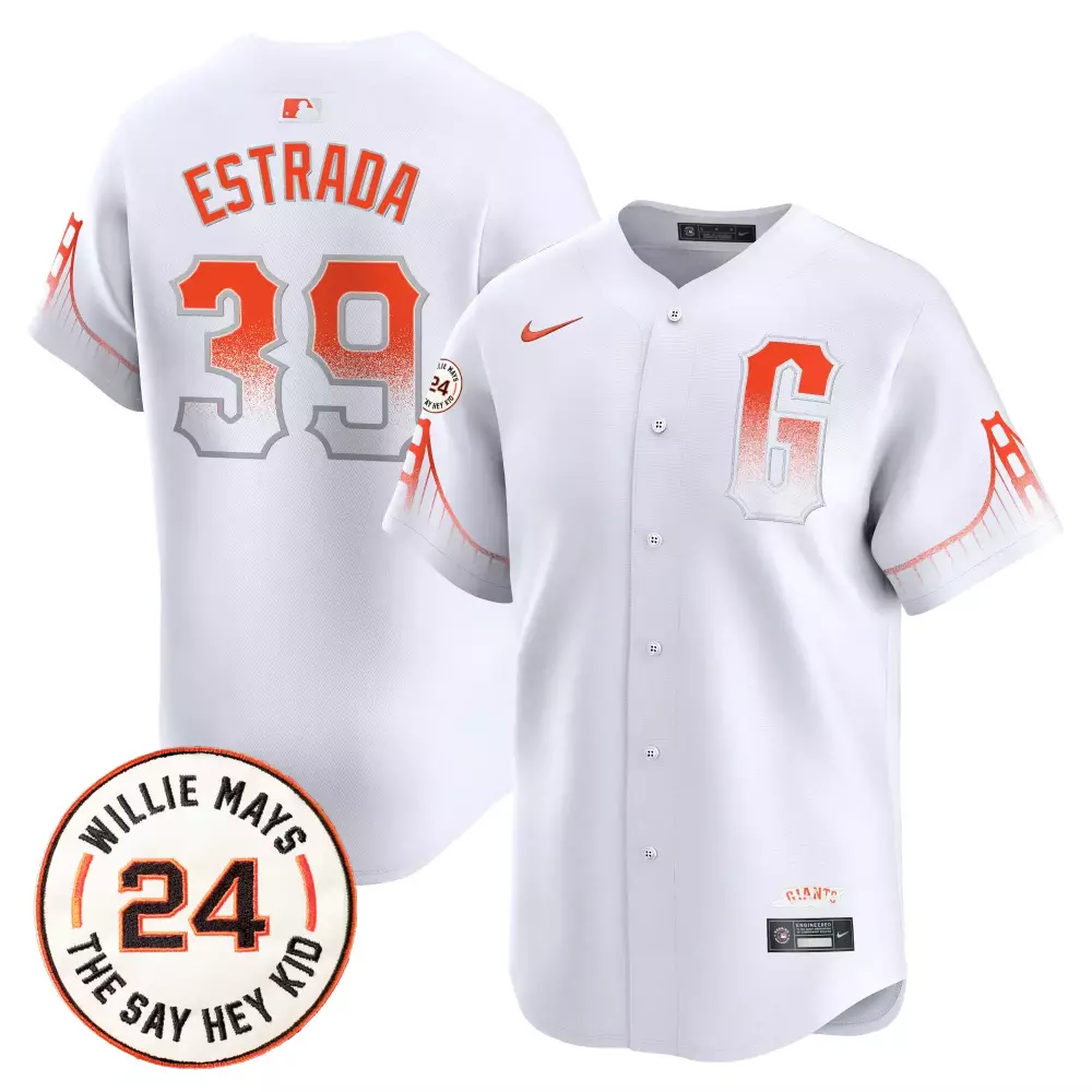 Thairo Estrada City Connect Black Jersey V6 | Vapor Premier Limited Edition | San Francisco Giants Fan Gear | For Men, Women & Youth