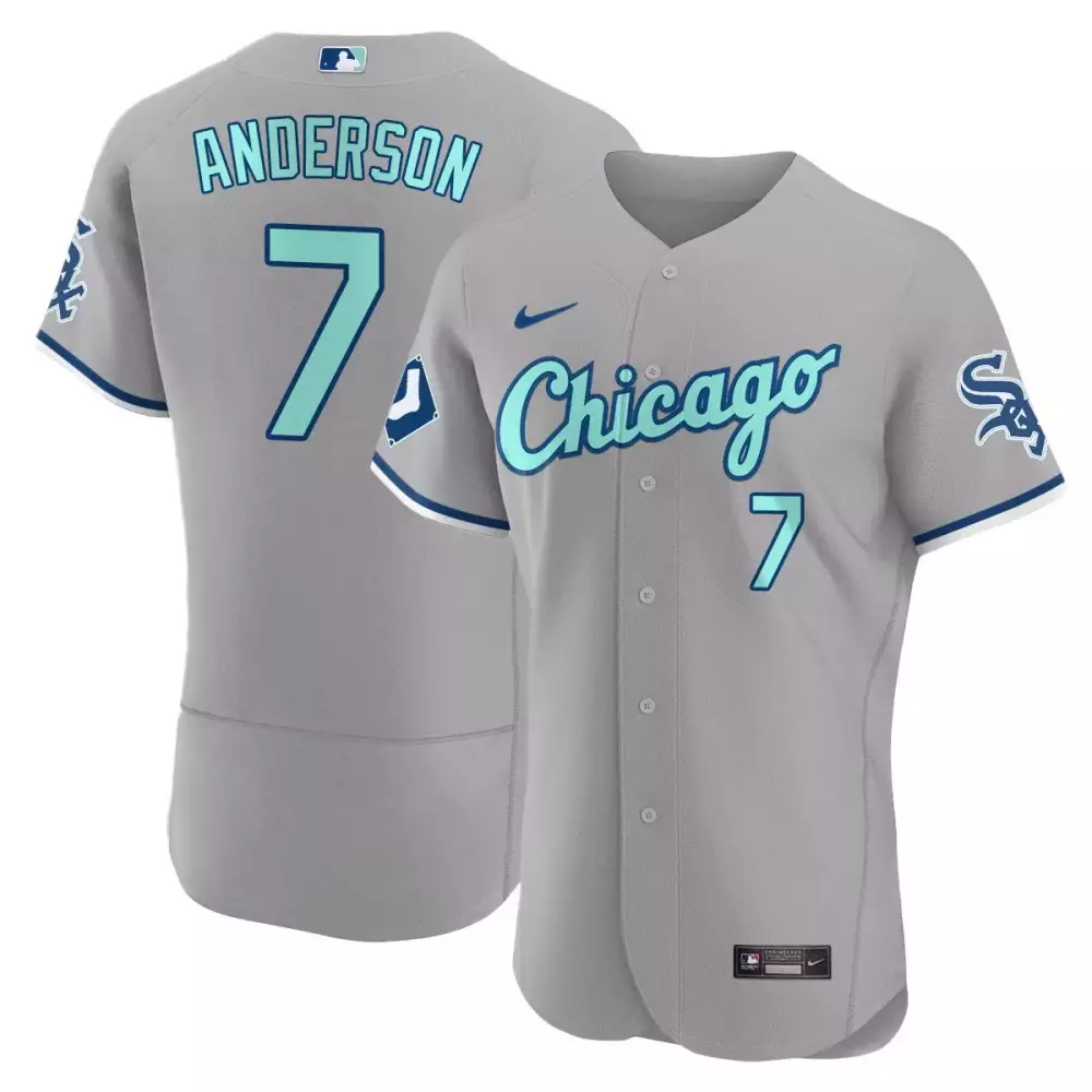Tim Anderson Chicago White Sox Gray Collection Jersey | Flex Base Stitched Fan Gear | For Men, Women & Youth
