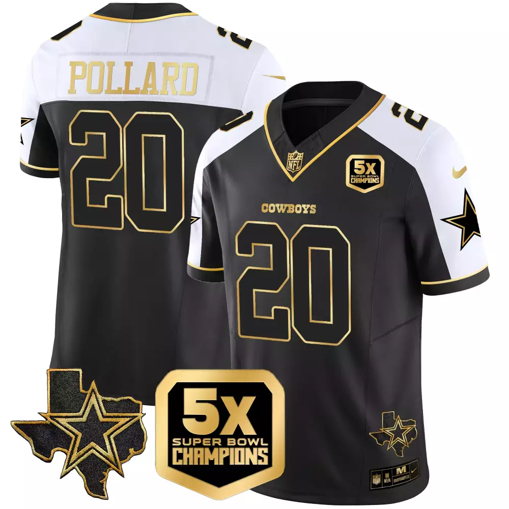 Tony Pollard Alternate Men's Dallas Cowboys 5x Super Bowl Champions Vapor Limited Jersey | Stylish Fan Gear | For Men, Women & Youth