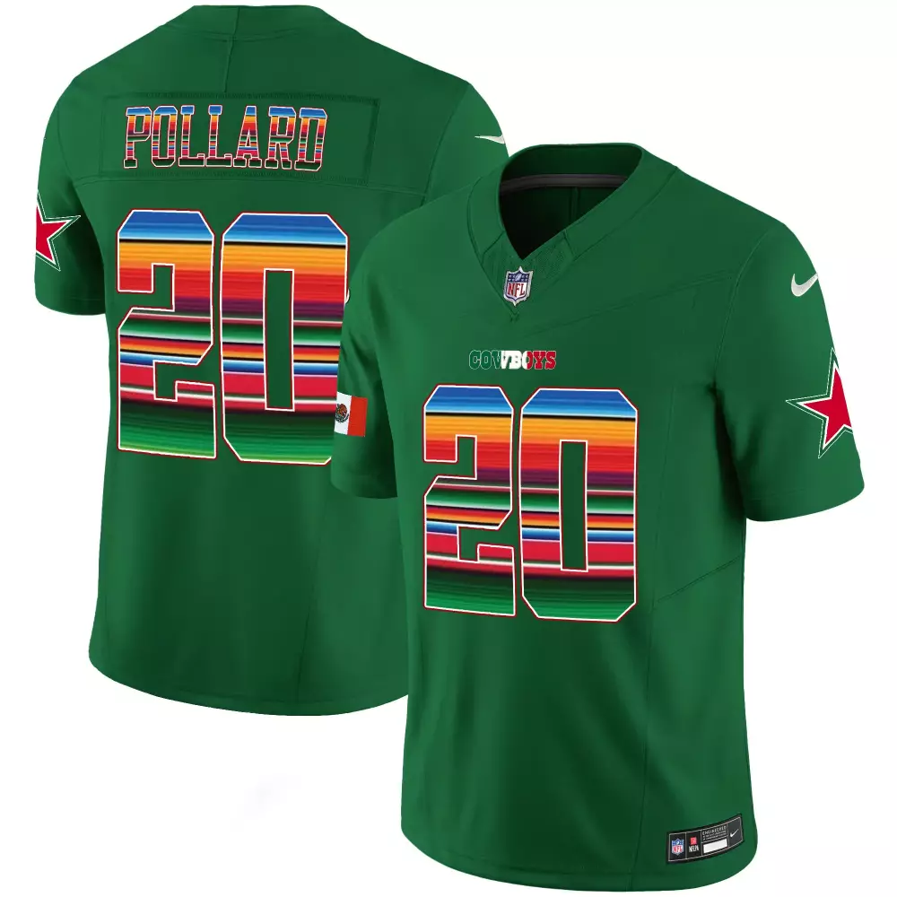 Tony Pollard Dallas Cowboys Mexico Vapor Limited Jersey V2 | Stitched Fan Gear for Men, Women & Youth | Unique Style