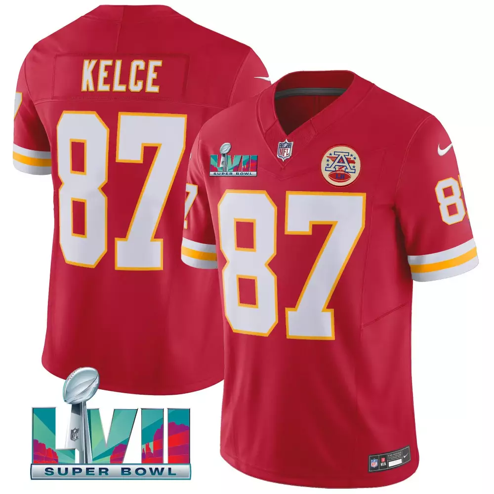 Travis Kelce Kansas City Chiefs Throwback Limited Vapor Jersey | Stitched Fan Gear | For Men, Women & Youth
