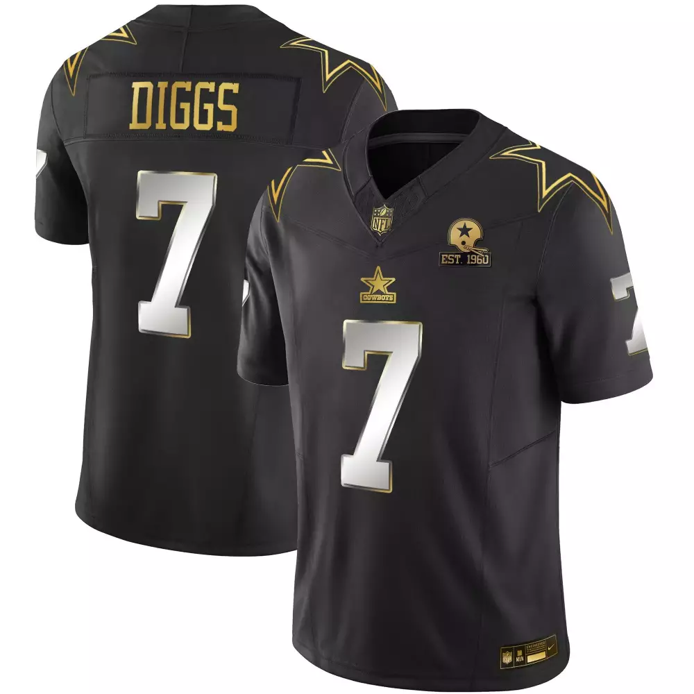 Trevon Diggs Dallas Cowboys Throwback Limited Black Jersey | Stitched Vapor Fan Gear | For Men, Women & Youth