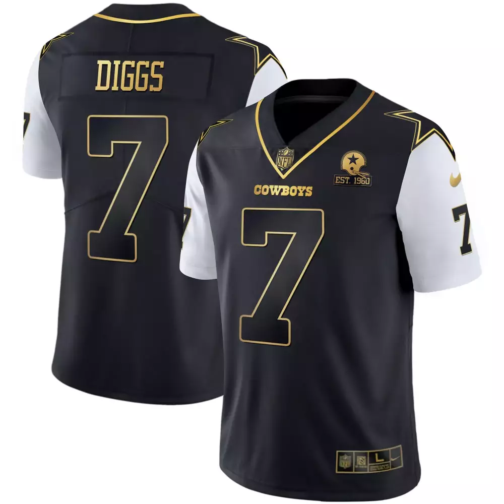 Trevon Diggs Dallas Cowboys Color Rush Vapor Jersey | Black Stitched Limited Edition | For Men, Women & Youth