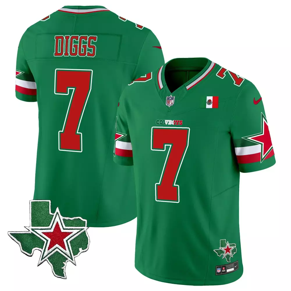 Trevon Diggs Dallas Cowboys 2024 Mexico Vapor Limited Jersey | Green | Fan Gear for Men, Women & Youth