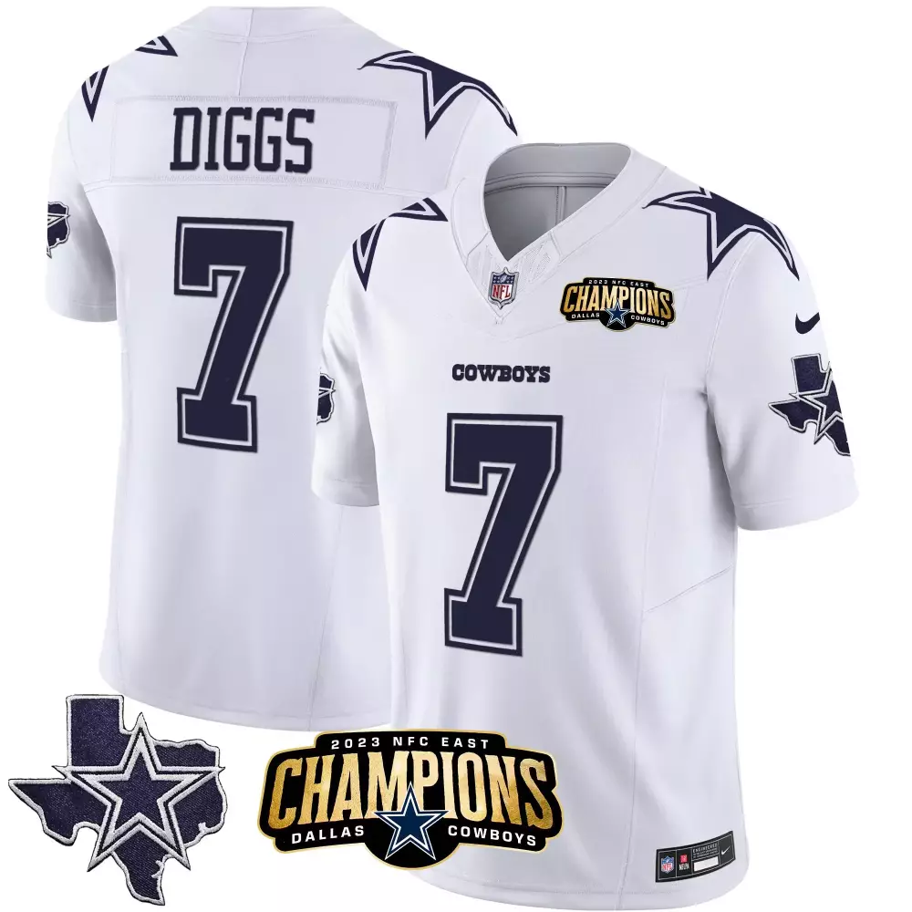 Trevon Diggs Men's Dallas Cowboys 2023 NFC East Champions Vapor Jersey | Stitched | Limited Edition Fan Gear | For Men, Women & Youth