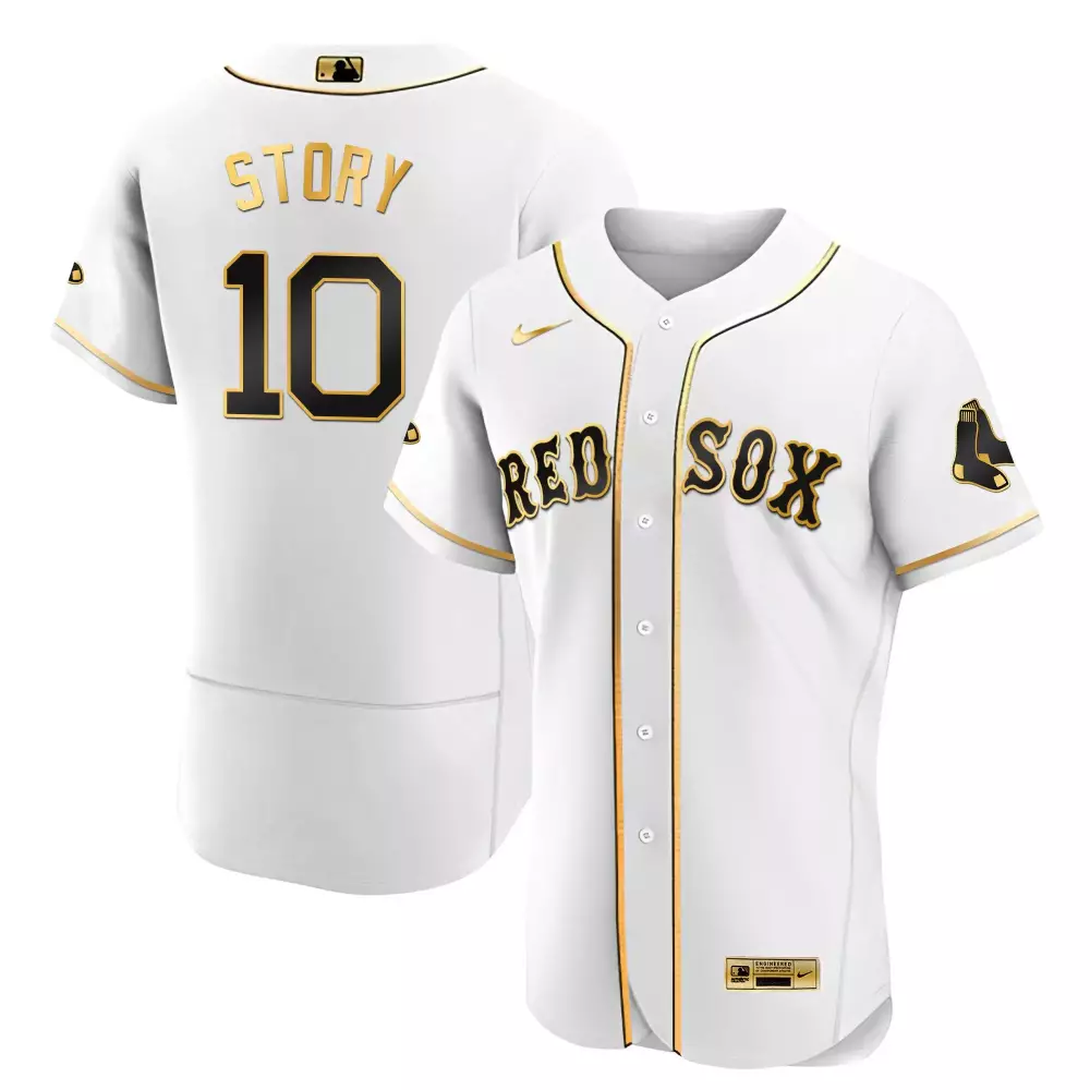 Trevor Story Boston Red Sox Black Limited Gold Jersey | Flex Style Stitched Fan Gear for Men, Women & Youth | Great Gift Idea