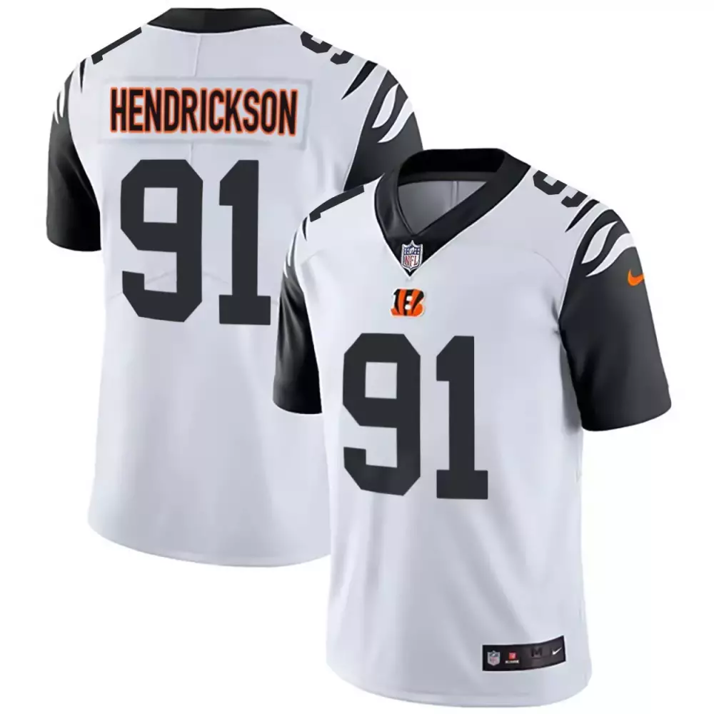 Trey Hendrickson Cincinnati Bengals Color Rush Jersey | White Gold Black Stitched | Limited Edition Fan Gear | For Men, Women & Youth