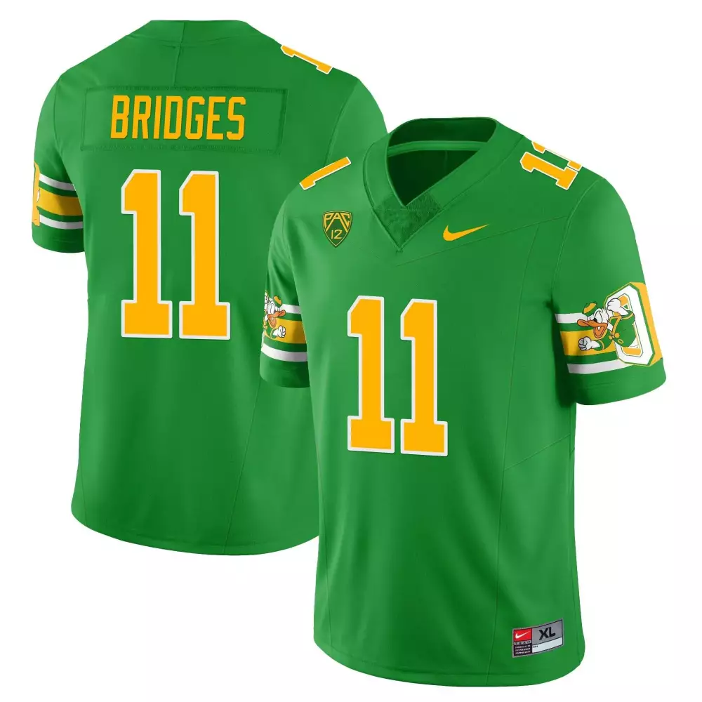 Trikweze Bridges Oregon Ducks 1984 Green Throwback Jersey | Stitched Version | Game Day Outfit | For Men, Women & Youth