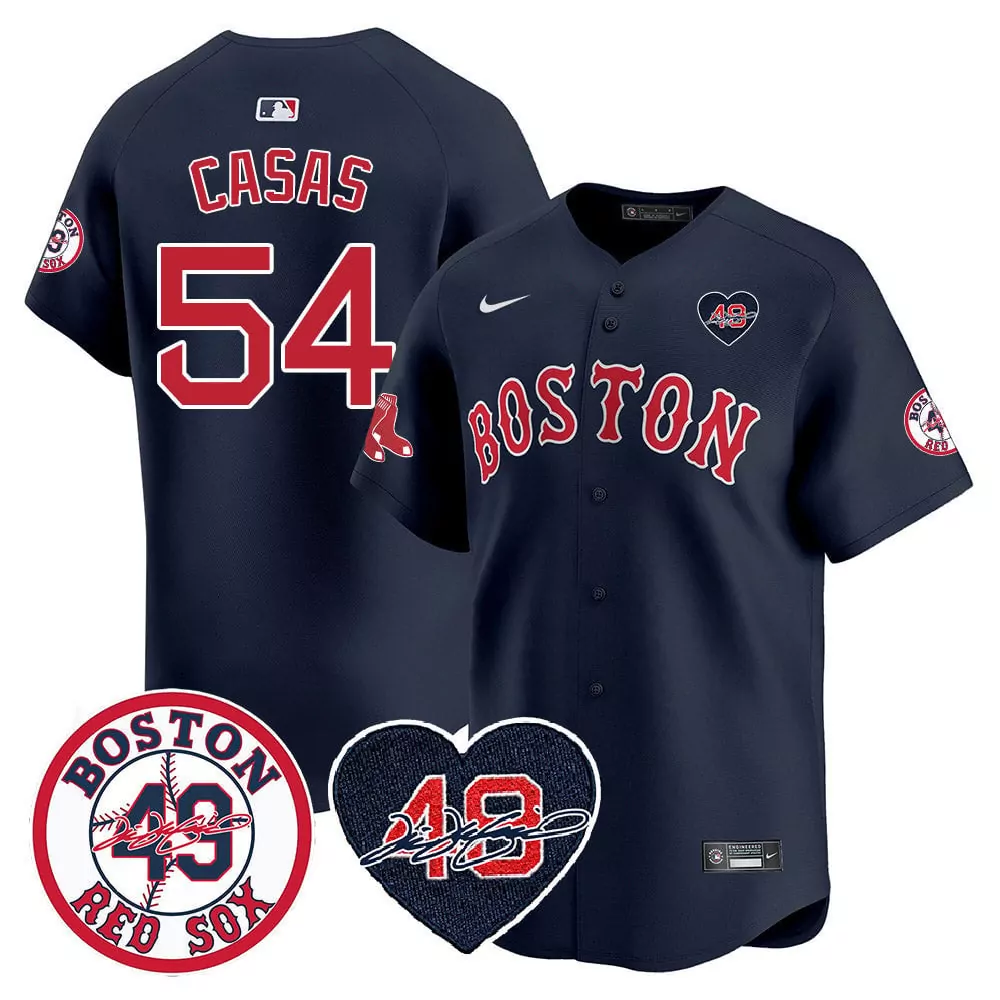 Triston Casas Navy Men's Boston Red Sox Tim Wakefield Memorial Jersey | Vapor Premier Limited Edition | For Men, Women & Youth