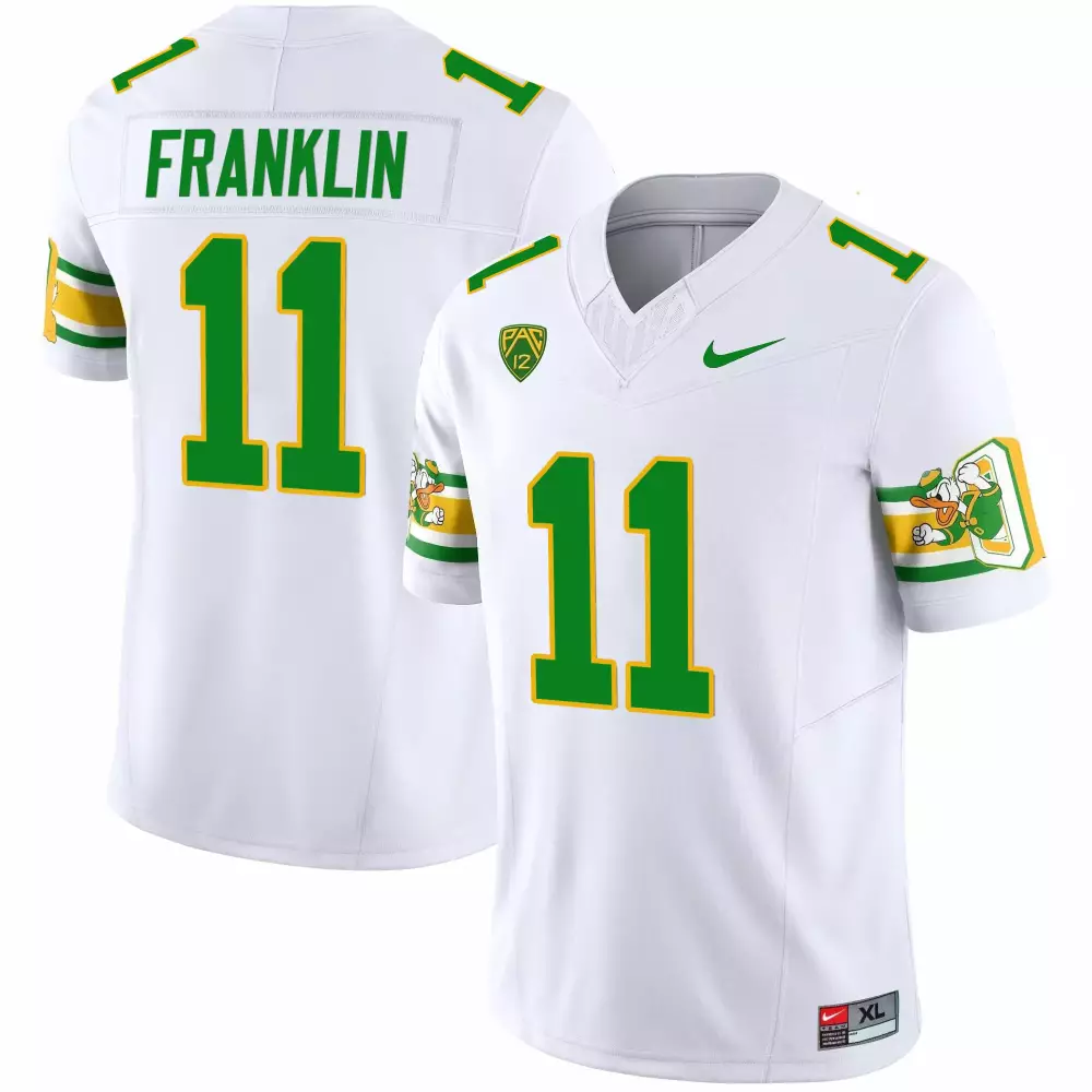 Troy Franklin Oregon Ducks 1984 Throwback Jersey | Yellow Stitched | Replica Fan Gear | For Men, Women & Youth
