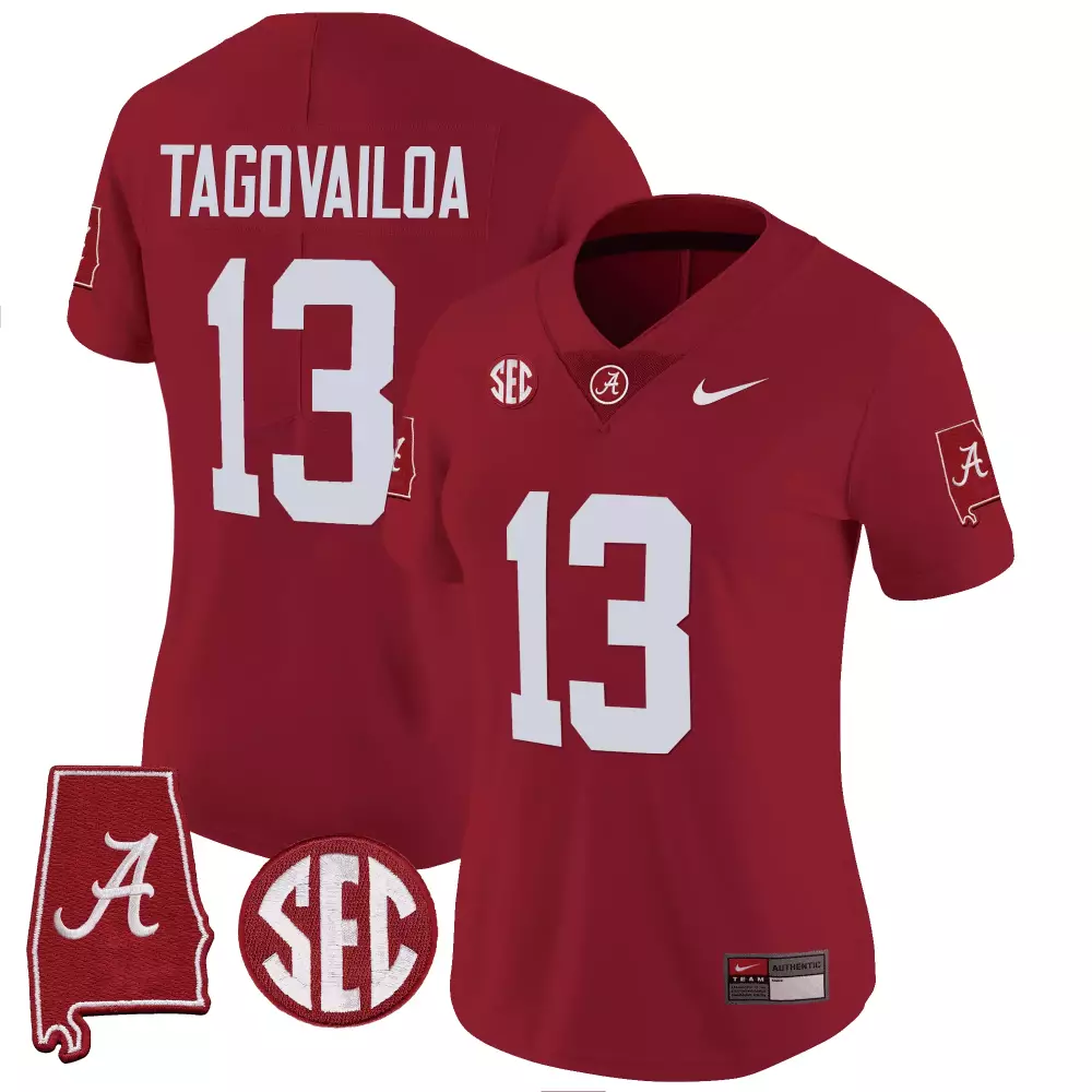 Tua Tagovailoa Alabama Crimson Tide Vapor Limited Jersey | Stitched Women's Crimson Edition | Fan Gear for Game Day | For Men, Women & Youth