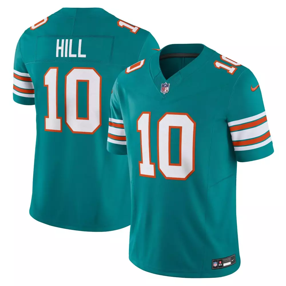 Tyreek Hill Alternate Aqua Men's Miami Dolphins Vapor Limited Jersey | All Stitched | Fan Gear | For Men, Women & Youth