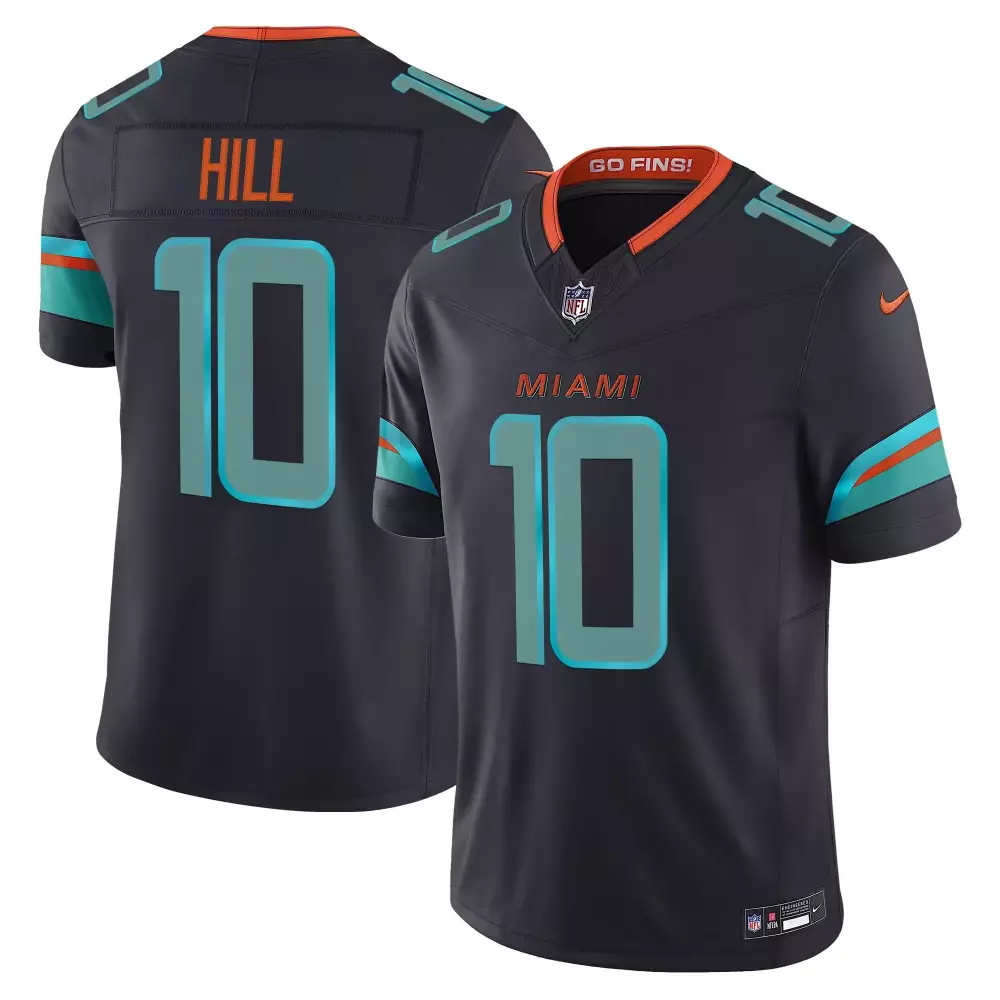 Tyreek Hill Youth Miami Dolphins 2025 Rivalries Vapor Limited Jersey | All Stitched | Fan Gear for Game Day | For Men, Women & Youth