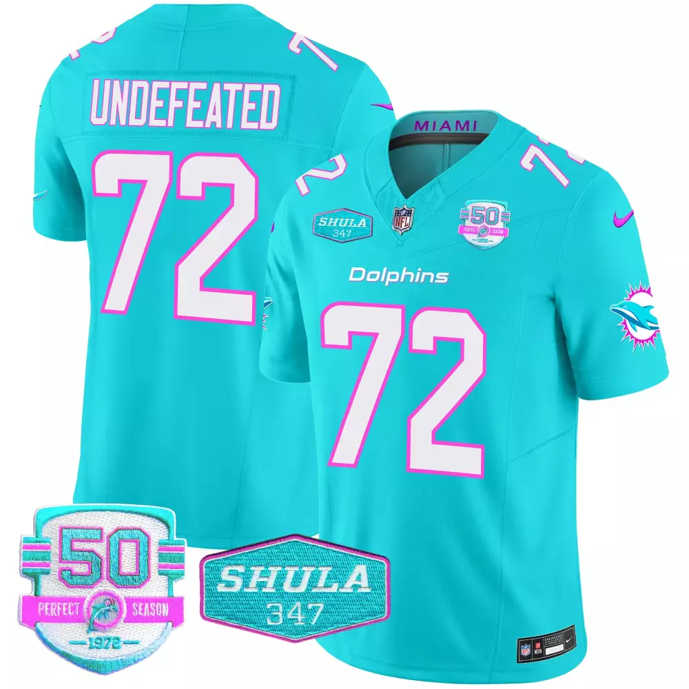 Miami Dolphins Aqua Vapor Limited Jersey V2 | Stitched Fan Gear | For Men, Women & Youth