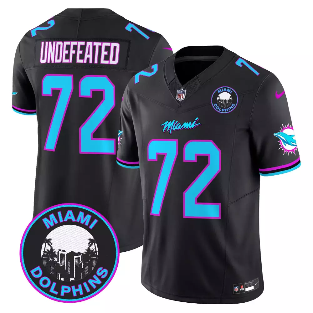 Miami Dolphins Black Vapor Limited Jersey V3 | Stitched Fan Gear | For Men, Women & Youth