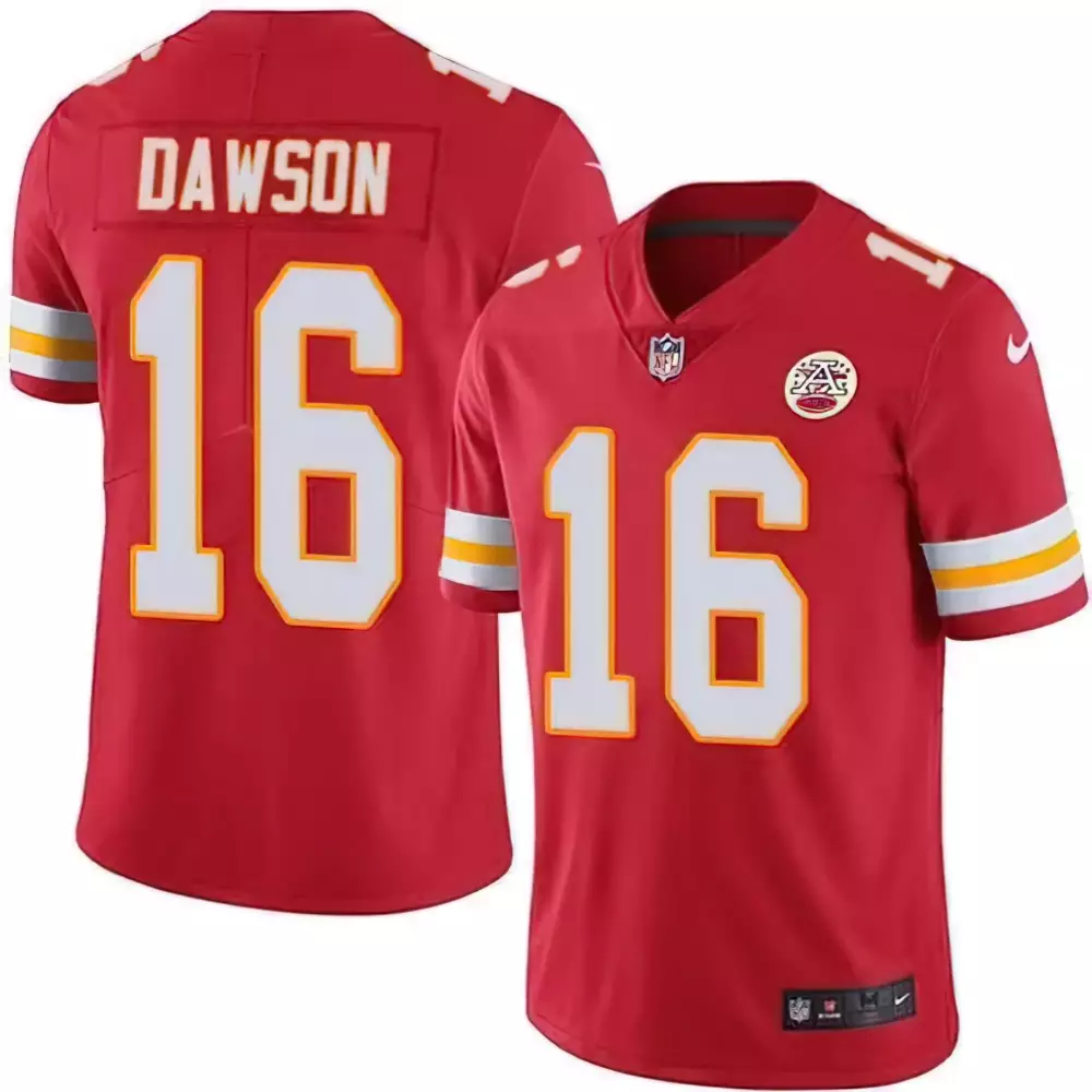 Vapor Women Kansas City Chiefs Len Dawson Red Game Jersey | All Stitched Retired Player Gear | For Women & Youth