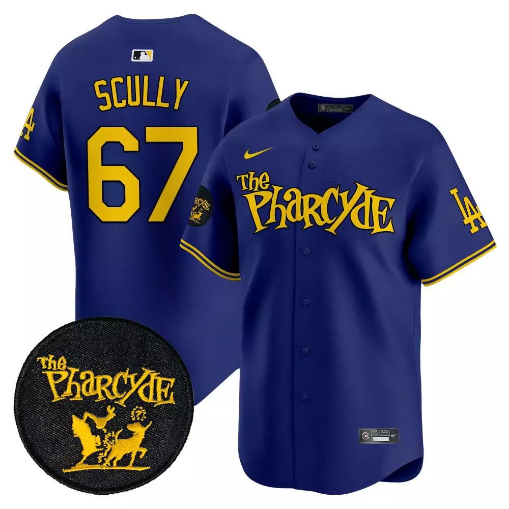 Vin Scully Dodgers Royal The Pharcyde Vapor Premier Limited Jersey | Unique Fan Gear for Men, Women & Youth