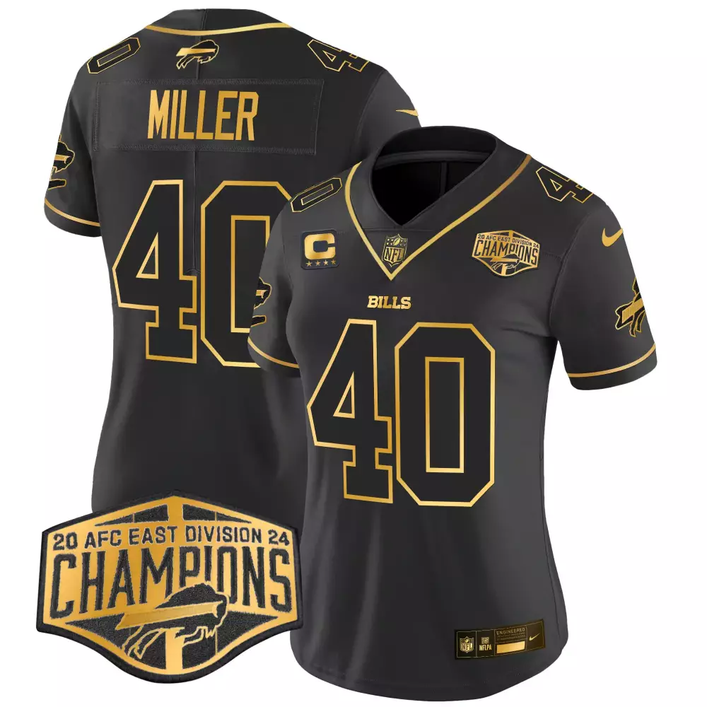Von Miller Buffalo Bills 2024 AFC East Division Champions Jersey | Gold Vapor Limited Edition | For Men, Women & Youth