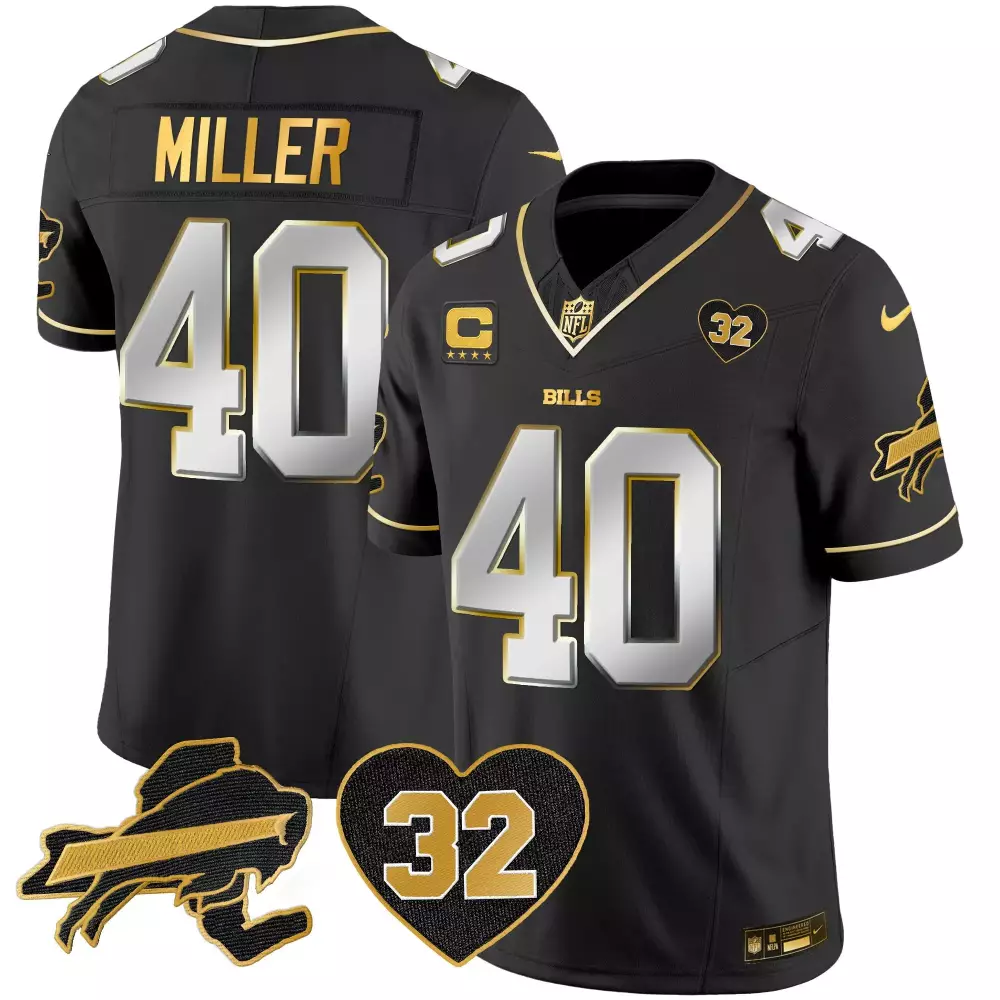 Von Miller Buffalo Bills OJ Simpson Patch Vapor Limited Jersey | Men's Stitched Fan Gear | For Men, Women & Youth