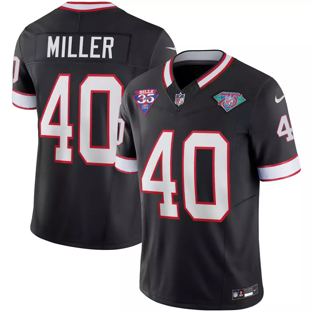 Von Miller Buffalo Bills 1994 Throwback Vapor Jersey | Men's Stitched Fan Gear | For Men, Women & Youth