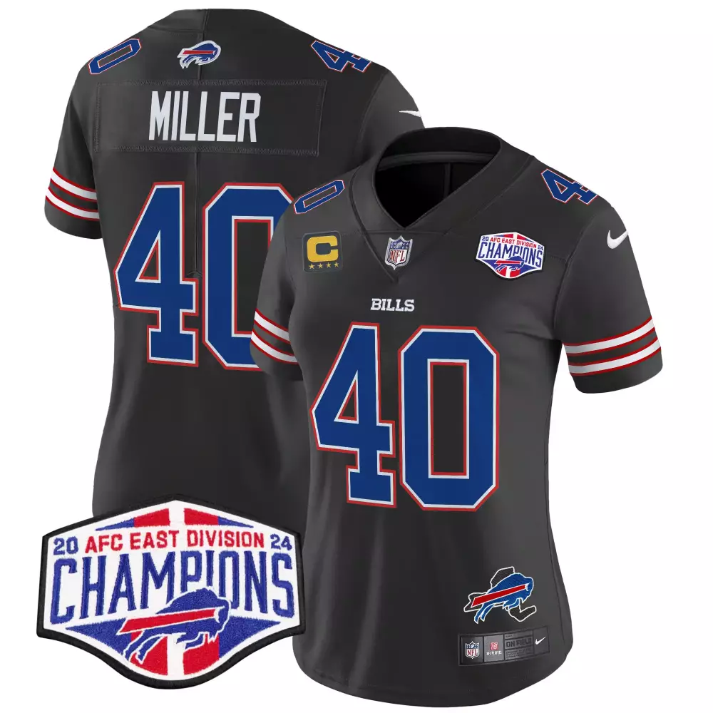 Von Miller Buffalo Bills 2024 AFC East Division Champions Vapor Limited Jersey | Stitched Fan Gear for Women