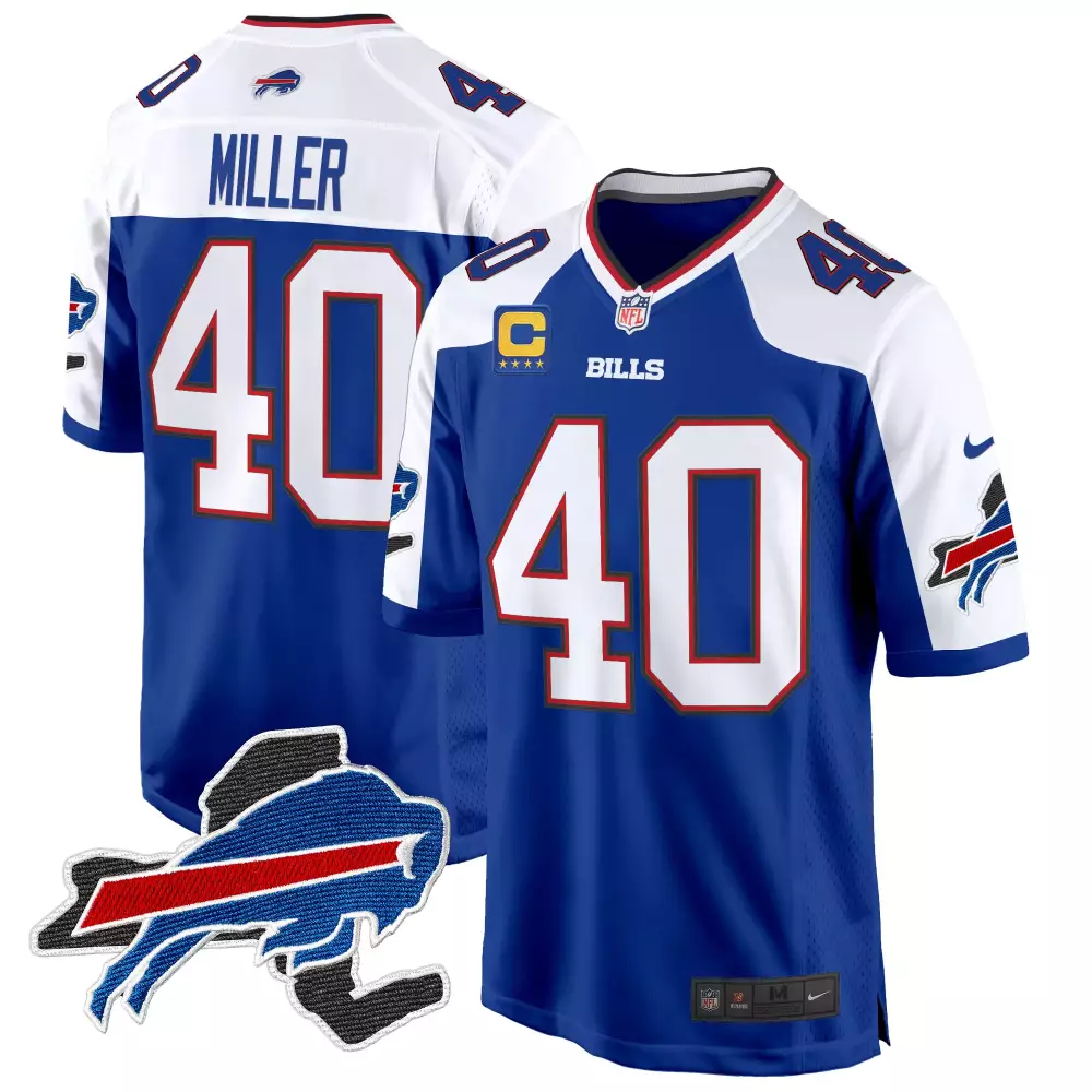 Von Miller Buffalo Bills Royal Alternate Jersey | Stitched Game Day Fan Gear | For Men, Women & Youth