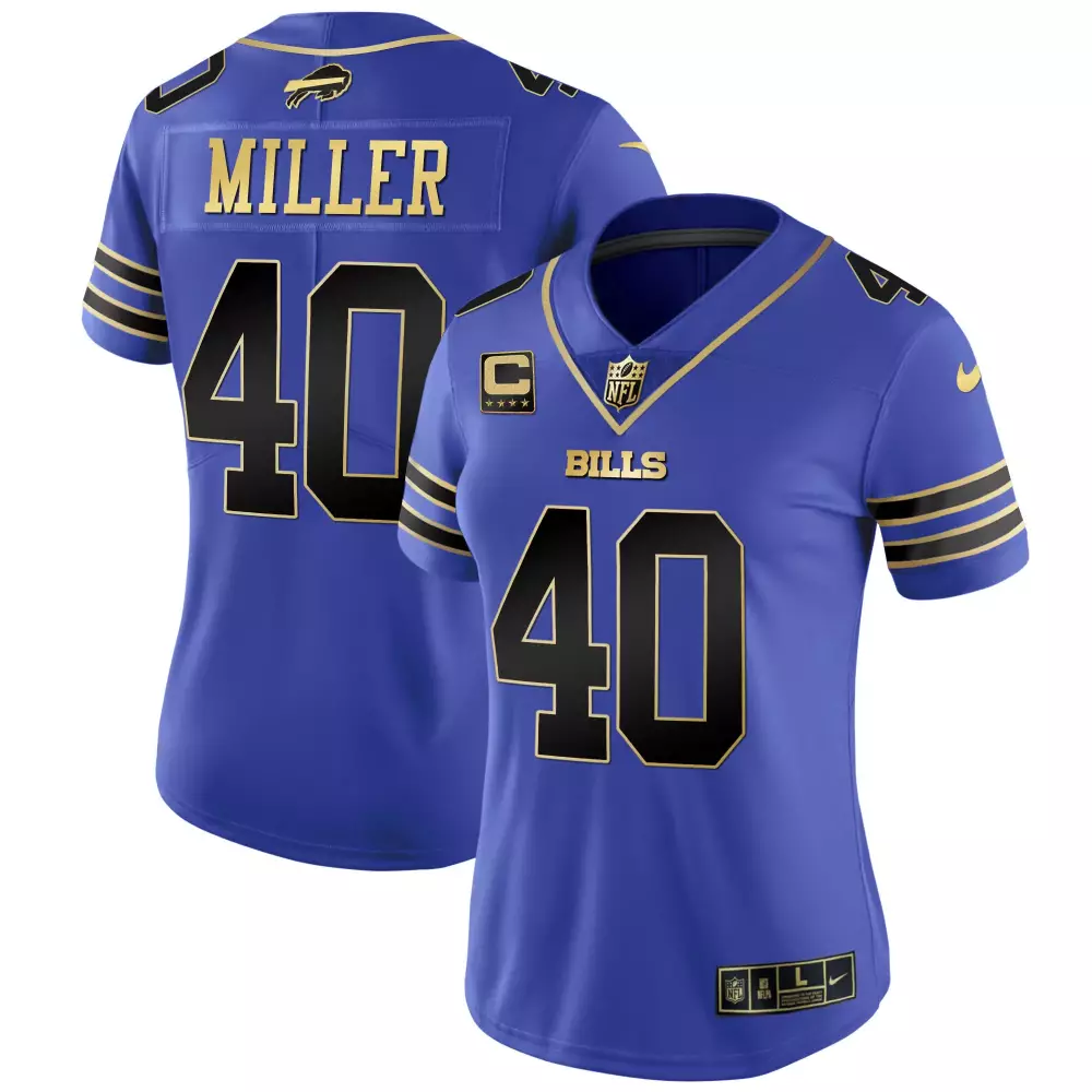 Von Miller Buffalo Bills Women's Black Red Vapor Jersey | Stitched Fan Gear | For Men, Women & Youth