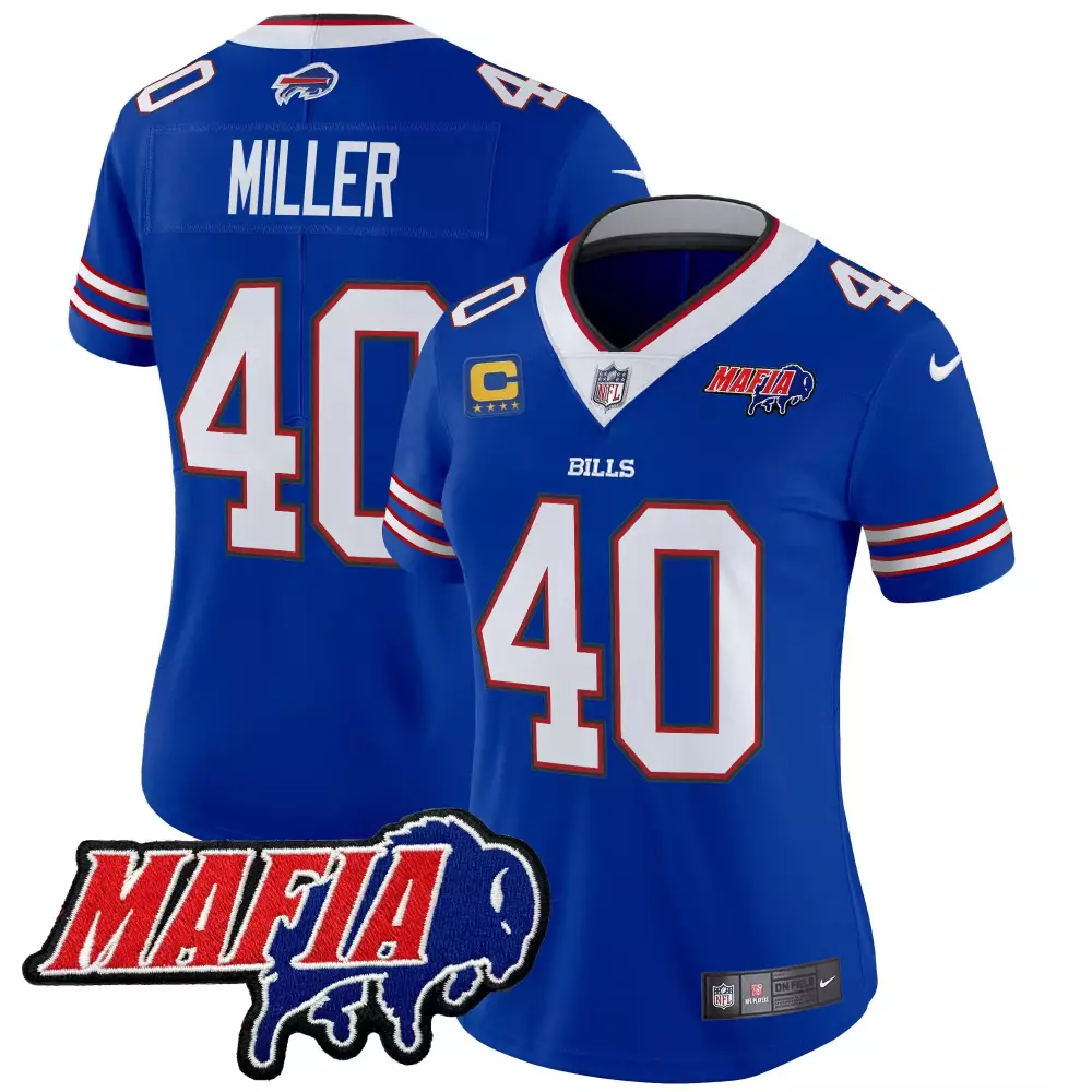 Von Miller Buffalo Bills 2024 Vapor Limited Jersey EST 1960 Patch | All Stitched | For Women