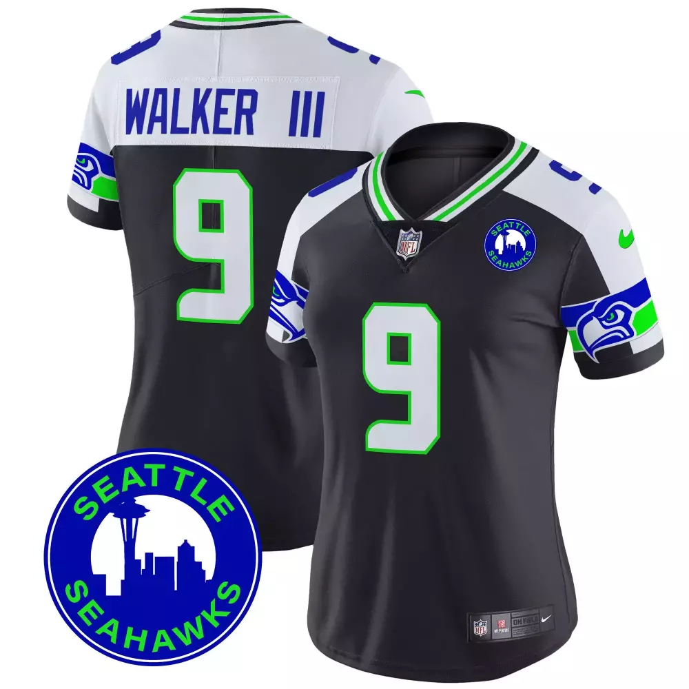 12th Fan Black Gold Jersey | Seattle Seahawks 2024 City Patch | Limited Edition Stitched Fan Gear | For Men, Women & Youth