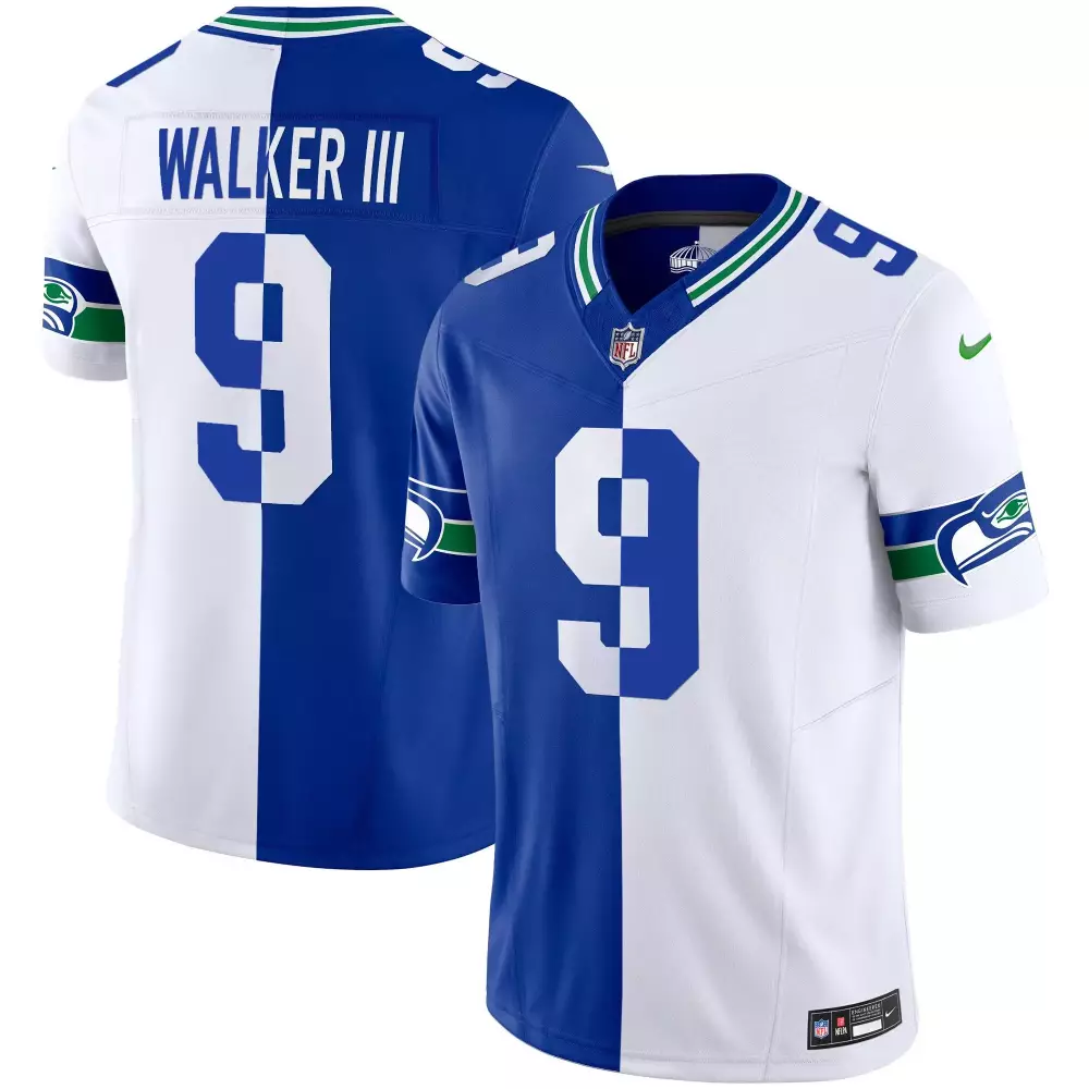 Walker III Seattle Seahawks Split Men's Throwback Gold Vapor Limited Jersey V2 | All Stitched Fan Gear | For Men, Women & Youth