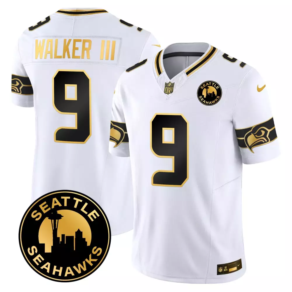 Walker III Seattle Seahawks 2024 City Patch Gold Vapor Limited Jersey | Stitched Fan Gear | For Men, Women & Youth