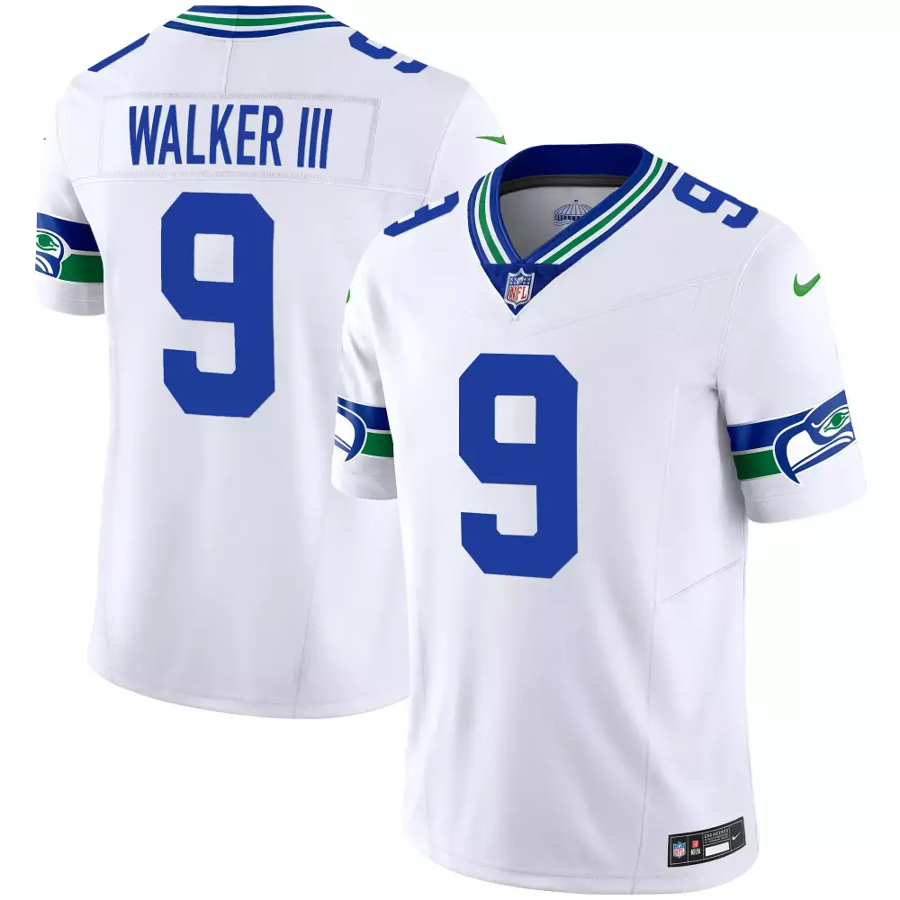 Walker III Seattle Seahawks Throwback Gold Vapor Limited Jersey V2 | Stitched White | Game Day Outfit for Men, Women & Youth