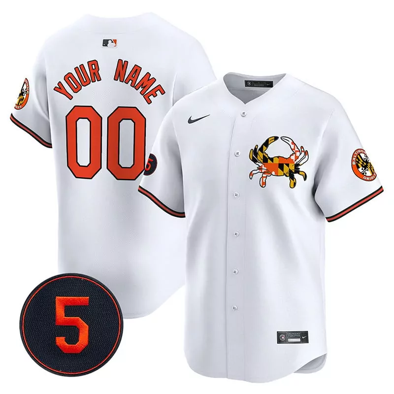 Robinson Patch Vapor Premier Limited Baltimore Orioles White Jersey V3 | Custom Stitched | Fan Gear for Men, Women & Youth