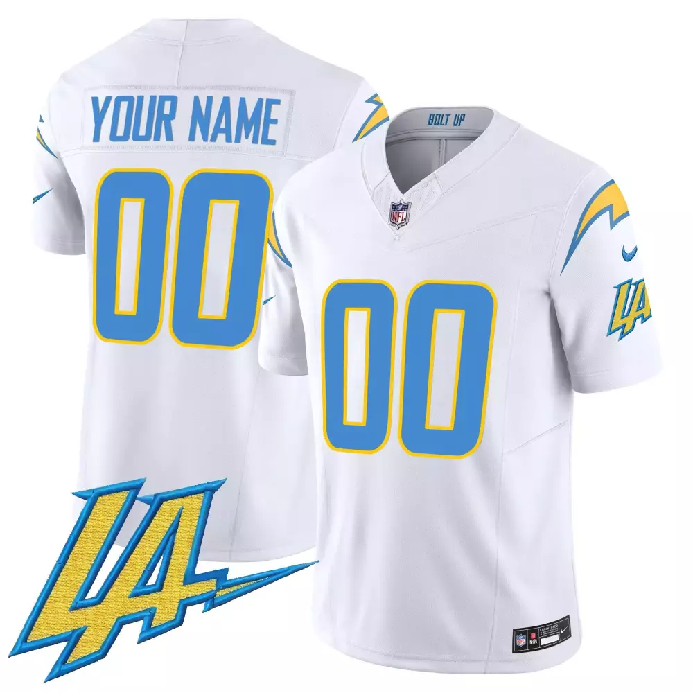 Los Angeles Chargers Vapor Limited Custom Jersey V2 | All Stitched | Fan Gear for Game Day | For Men, Women & Youth