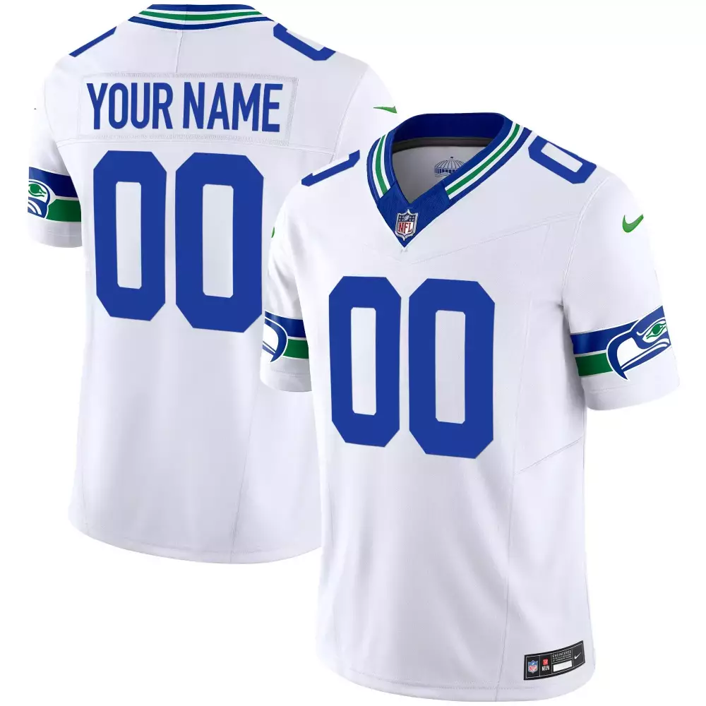 Seattle Seahawks Throwback Vapor Limited Custom Jersey | Stitched for Men, Women & Youth | Ideal Fan Gear