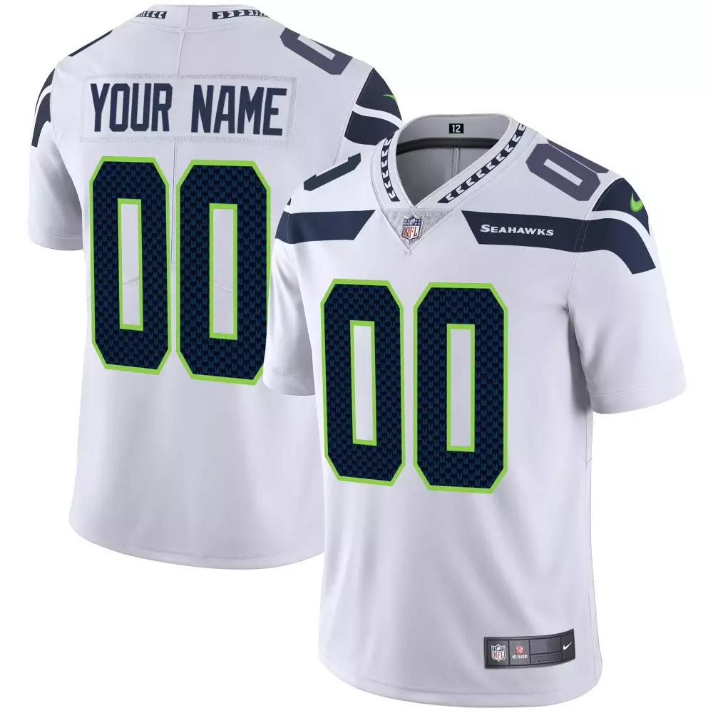 Seattle Seahawks Vapor Custom Jersey | Stitched for Men, Women & Youth | Perfect Game Day Outfit