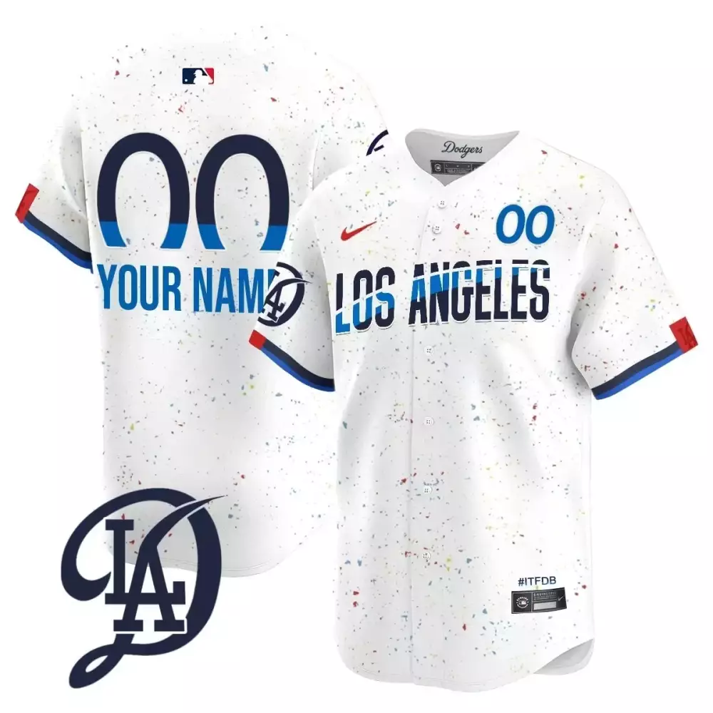 2024 City Connect Los Angeles Dodgers Women's Jersey | All Stitched Custom Design | Limited Edition Fan Gear | For Men, Women & Youth