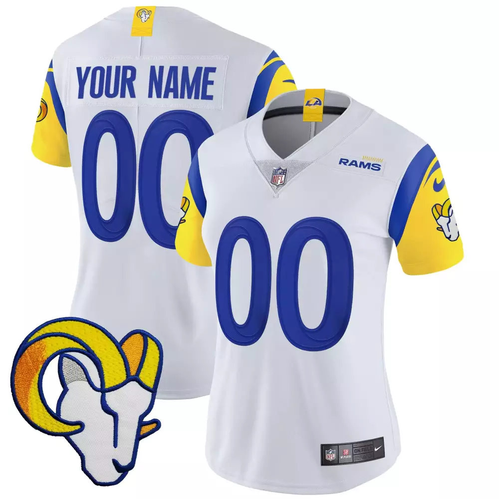Los Angeles Rams Vapor Limited Custom Jersey V2 | All Stitched for Women | Unique Fan Gear | For Men, Women & Youth