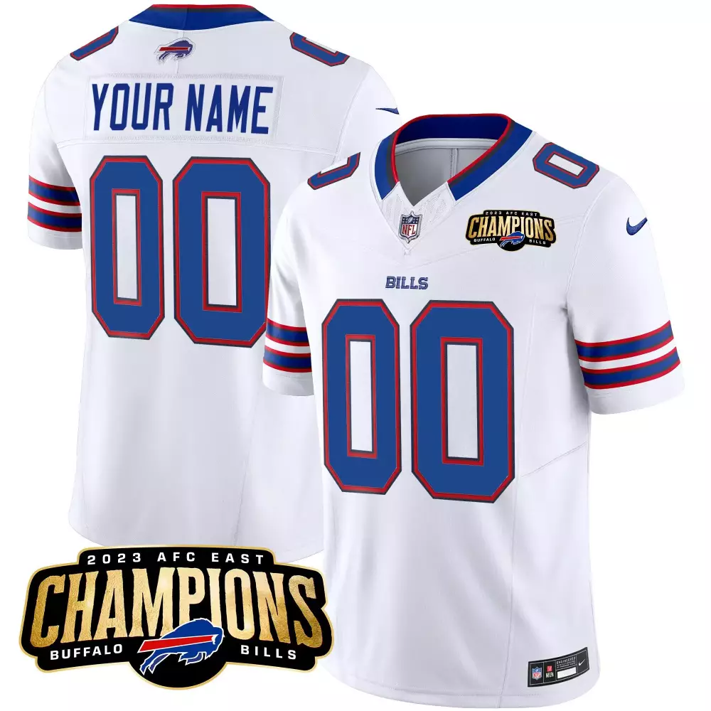 2023 AFC East Champions Patch Vapor Custom Jersey | Buffalo Bills Fan Gear for Youth | Perfect Gift Idea