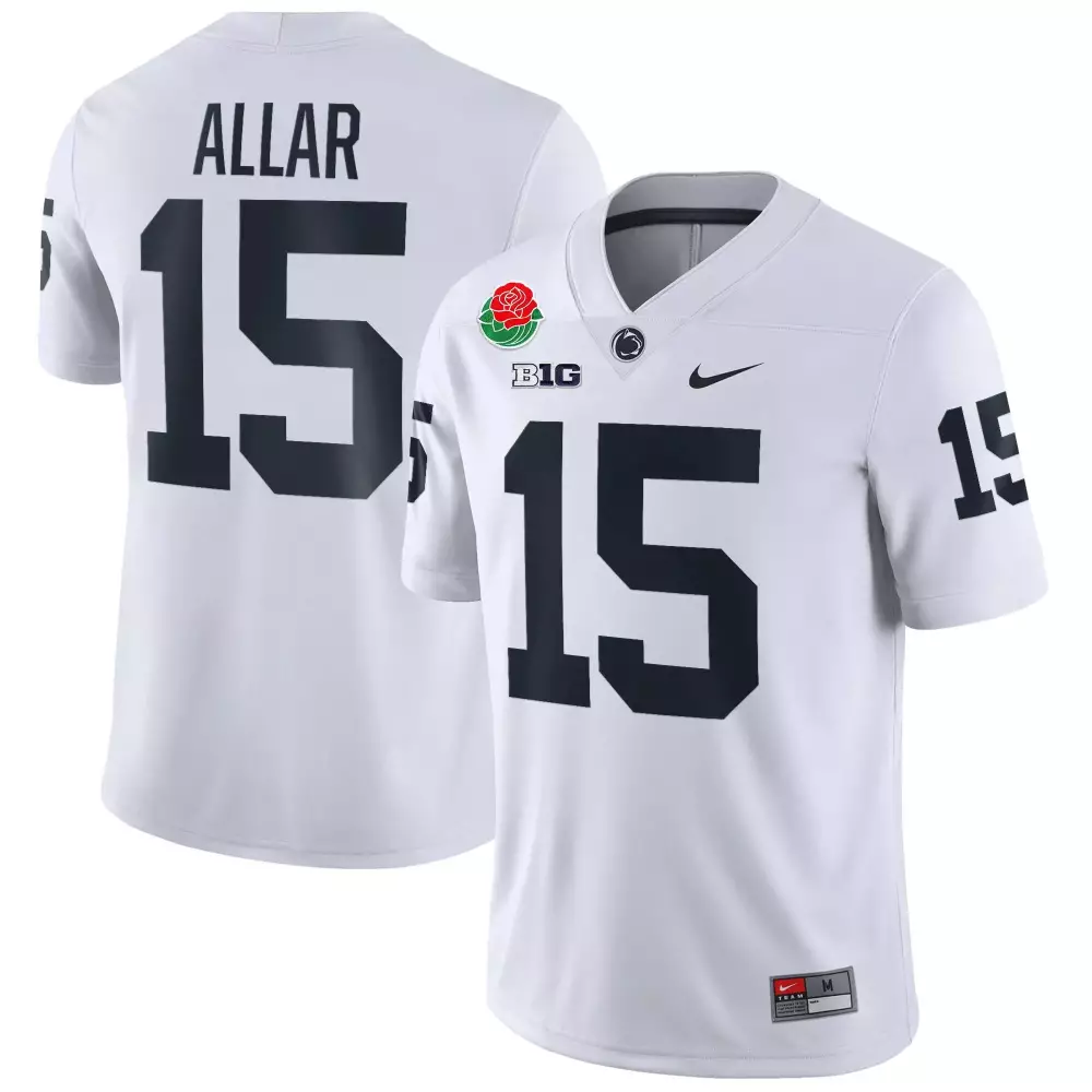 Drew Allar White Youth Penn State Nittany Lions NIL Football Jersey | All Stitched | For Kids | For Men, Women & Youth