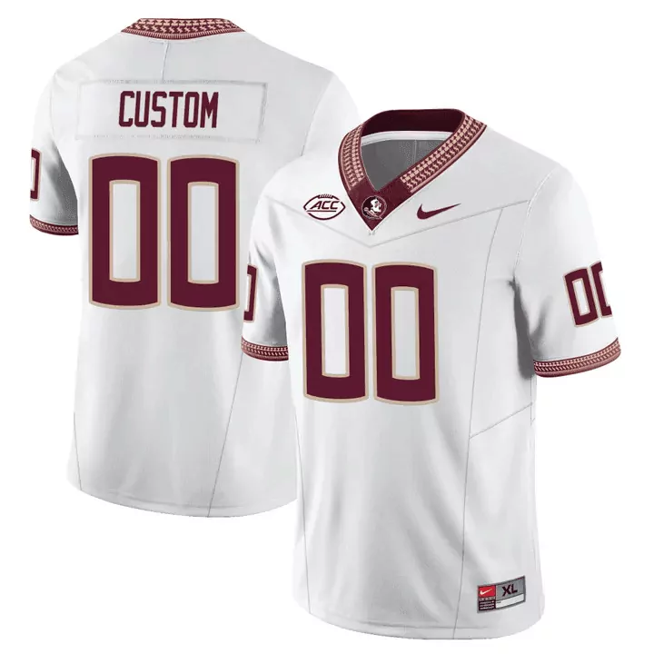 Florida State Seminoles White Youth Vapor Limited Custom Jersey V2 | Stitched Fan Gear for Men, Women & Youth