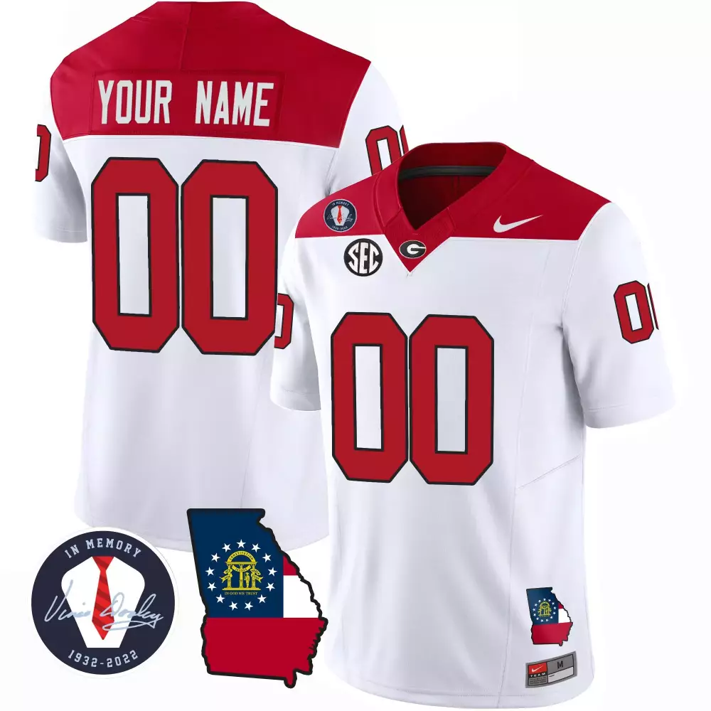 White Youth Georgia Bulldogs | 2023 Alternate Vapor Limited Custom Jersey | All Stitched | For Men, Women & Youth