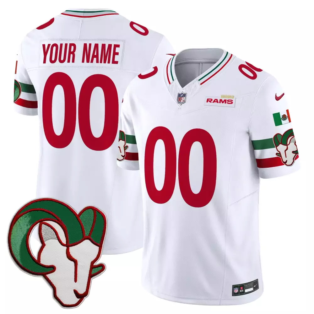 Los Angeles Rams Mexico Vapor Limited Custom Jersey | All Stitched for Youth | Unique Fan Gear | For Men, Women & Youth
