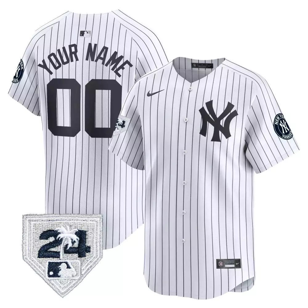 2024 Yankees Youth Spring Training Patch Vapor Premier Limited Jersey V2 | Limited Edition Stitched Fan Gear | For Men, Women & Youth