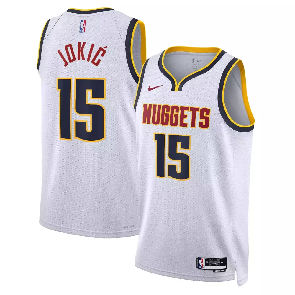 Nikola Jokic Denver Nuggets Youth Jersey | Stitched White Fan Gear | Perfect Gift Idea for Men, Women & Youth