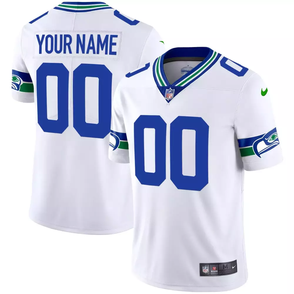 Seattle Seahawks Throwback Gold Custom Jersey V2 | Stitched for Youth | Ideal Fan Gear